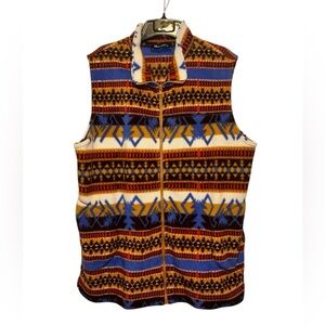 Denim & Co Aztec Fleece Vest